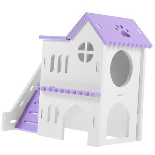 Toyvian Meerschweinchenhaus und Hamsterversteck Doppel Schicht Hütte mit Rampe Bunt aus Robustem PVC für Kleine Tiere Wie Hamster Ratten und Igel Toyvian Meerschweinchenhaus und Hamsterversteck Doppel Schicht Hütte mit Rampe Bunt aus Robustem PVC für Kleine Tiere Wie Hamster Ratten und Igel von Toyvian