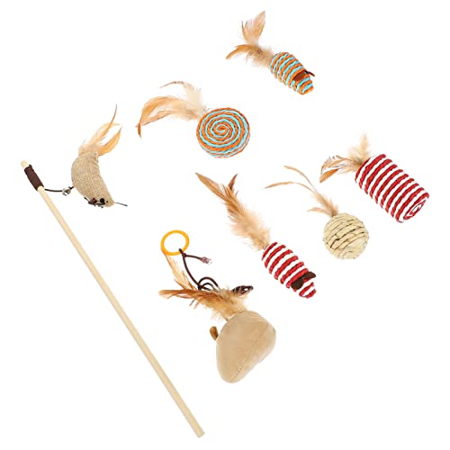 Toyvian 1Satz Interaktives Kätzchen Teiliges Katzenspielzeug mit Katzenangel und Lustigem Zubehör Strapazierfähige Materialien Fördert für Ihre Toyvian 1Satz Interaktives Kätzchen Teiliges Katzenspielzeug mit Katzenangel und Lustigem Zubehör Strapazierfähige Materialien Fördert für Ihre von Toyvian