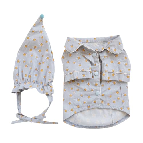 Toyvian 1Satz Lovely Haustierpyjama mit Hut Hundekleidung für Sternen Bequem und Anzuziehen für zu Besonderen Anlässen Toyvian 1Satz Lovely Haustierpyjama mit Hut Hundekleidung für Sternen Bequem und Anzuziehen für zu Besonderen Anlässen von Toyvian