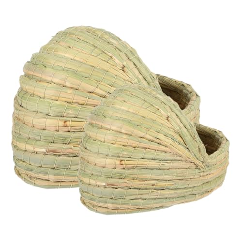 Toyvian 2 STÜCK Teiliges Strohgewebtes Hühnernest Mittelgroßes und Kleines Legenest Atmungsaktives Warmes Nest für Kleine Haustiere Wie Kaninchen Meerschweinchen Hamster Geeignet für Toyvian 2 STÜCK Teiliges Strohgewebtes Hühnernest Mittelgroßes und Kleines Legenest Atmungsaktives Warmes Nest für Kleine Haustiere Wie Kaninchen Meerschweinchen Hamster Geeignet für von Toyvian