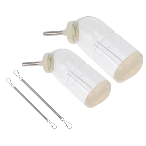 Toyvian 2 Stück Auslaufsichere Haustier Trinkflaschen für Kaninchen Meerschweinchen und Chinchillas Wasserbehälter Praktischer Wasserspender für Kleintiere Toyvian 2 Stück Auslaufsichere Haustier Trinkflaschen für Kaninchen Meerschweinchen und Chinchillas Wasserbehälter Praktischer Wasserspender für Kleintiere von Toyvian