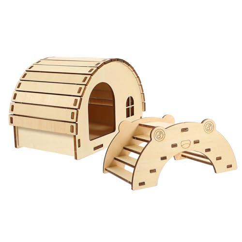 Toyvian 2 Stück Hamsterhaus aus Natürlichem Holz Teiliges DIY Versteck und Brücke Langlebiges Kleintier für Hamster und Kleine Haustiere Sicher und Geruchlos für Käfigzubehör Toyvian 2 Stück Hamsterhaus aus Natürlichem Holz Teiliges DIY Versteck und Brücke Langlebiges Kleintier für Hamster und Kleine Haustiere Sicher und Geruchlos für Käfigzubehör von Toyvian