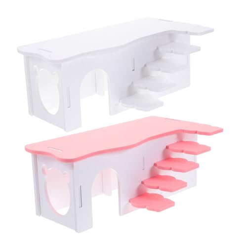 Toyvian 2 Stück Hamsterhaus mit Leiter und Spielplatz für Kleintiere für Hamster Meerschweinchen Kaninchen und Material für Spiel und Schlaf Toyvian 2 Stück Hamsterhaus mit Leiter und Spielplatz für Kleintiere für Hamster Meerschweinchen Kaninchen und Material für Spiel und Schlaf von Toyvian