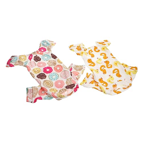 Toyvian 2 Stück Haustier-Pyjama Haustier-Overall aus Baumwolle Hunde-Pyjama Haustier Hund Pyjama Hundekleidung für kleine Hundepyjamas Welpe Kleidung für Hunde groß Pet Pyjama Kleiner Hund Toyvian 2 Stück Haustier-Pyjama Haustier-Overall aus Baumwolle Hunde-Pyjama Haustier Hund Pyjama Hundekleidung für kleine Hundepyjamas Welpe Kleidung für Hunde groß Pet Pyjama Kleiner Hund von Toyvian