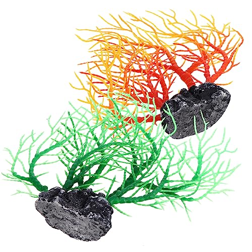 Toyvian 2 Stück Künstliche Korallenpflanze Simulation von Wasserpflanzen für Aquarien Dekorative Kunststoffornamente für Fischbecken und Aquarien Dekoration Toyvian 2 Stück Künstliche Korallenpflanze Simulation von Wasserpflanzen für Aquarien Dekorative Kunststoffornamente für Fischbecken und Aquarien Dekoration von Toyvian