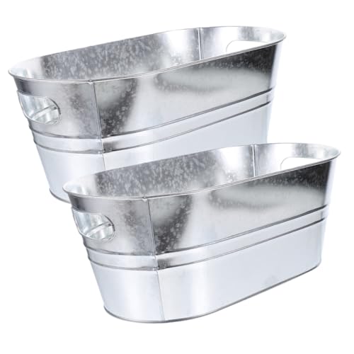 Toyvian 2 Stück Teiliges Eiskübel Ovaler Eisbehälter für Bar und Partys Doppelwandig Isoliert Rostfrei für Getränke Wein und Bier zu Reinigen für Ktv und Veranstaltungen Toyvian 2 Stück Teiliges Eiskübel Ovaler Eisbehälter für Bar und Partys Doppelwandig Isoliert Rostfrei für Getränke Wein und Bier zu Reinigen für Ktv und Veranstaltungen von Toyvian