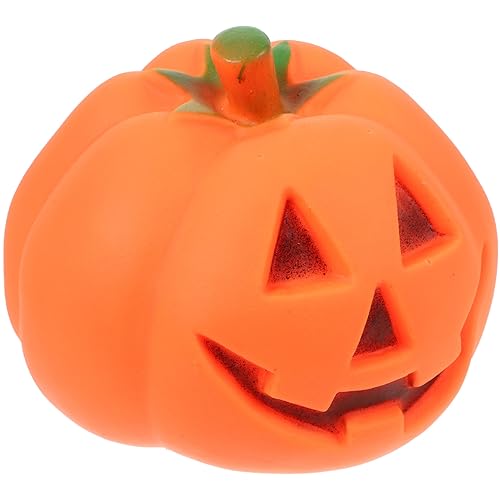 Toyvian 3 STK Kürbis Hundespielzeug Kürbis-dekor Quietschendes Spielzeug Für Hunde Halloween-Spielzeug Halloween-hundespielzeug Kauspielzeug Für Katzen Baby Esstisch Requisiten von Toyvian