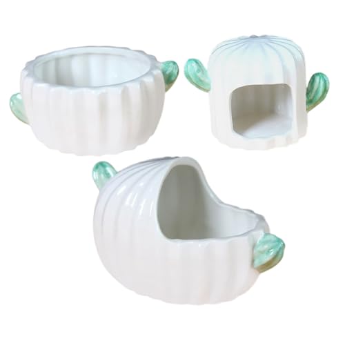 Toyvian 3 Stück Teiliges Keramik Haustierversteck mit Kakteendesign Hamster Höhle Futter und Badeplatz für Kleine Tiere Wie Chinchilla Langlebiges Stilvolles Nagetierhaus aus Keramik Toyvian 3 Stück Teiliges Keramik Haustierversteck mit Kakteendesign Hamster Höhle Futter und Badeplatz für Kleine Tiere Wie Chinchilla Langlebiges Stilvolles Nagetierhaus aus Keramik von Toyvian