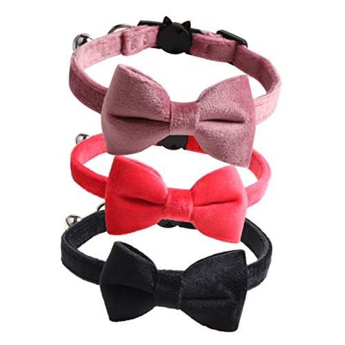 Toyvian 3 Stück Velvet Bogenkatze Halskette Kragen Glocken dekoratives Haustierhalsband mit Schleife Plaid Und Katzenhalsband mit Halsband für Katze Flanell Toyvian 3 Stück Velvet Bogenkatze Halskette Kragen Glocken dekoratives Haustierhalsband mit Schleife Plaid Und Katzenhalsband mit Halsband für Katze Flanell von Toyvian