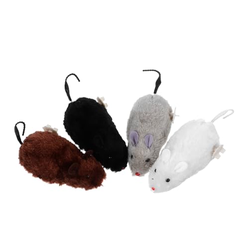 Toyvian 4 Stück Aufziehmäuse Katzenspielzeug Interaktive Flauschige Wind Up Mäuse Batterien Fördert Bewegung und Spielspaß für Wohnungskatzen und Haustiere Zufällige Farbe Zufällige Farbe Toyvian 4 Stück Aufziehmäuse Katzenspielzeug Interaktive Flauschige Wind Up Mäuse Batterien Fördert Bewegung und Spielspaß für Wohnungskatzen und Haustiere Zufällige Farbe Zufällige Farbe von Toyvian