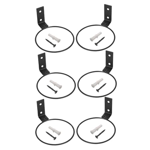 Toyvian 6 Stück Metall Blumentopf Hänger für und Außen Robuste Wandmontierte Pflanzenhalterung für Garten und Balkon Toyvian 6 Stück Metall Blumentopf Hänger für und Außen Robuste Wandmontierte Pflanzenhalterung für Garten und Balkon von Toyvian