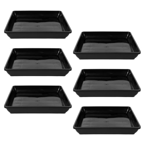 Toyvian 6stücke Quadratischer Pflanzenteller Aus Kunststoff Wasserspeicheruntersetzer Für Blumentöpfe Für Balkon Und Garten Strapazierfähige Tropfschalen Toyvian 6stücke Quadratischer Pflanzenteller Aus Kunststoff Wasserspeicheruntersetzer Für Blumentöpfe Für Balkon Und Garten Strapazierfähige Tropfschalen von Toyvian