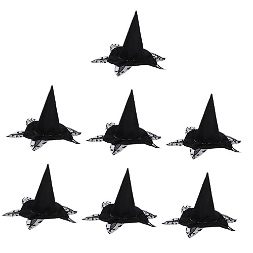 Toyvian 7 STK Kleidung Für Haustiere Katze-Halloween-Kleidung Katze Cosplay Hexenmantel Kleiner Haustierhut Halloween-Haustier- Haustier Hexenmantel Katzenhut Vlies Hundemütze Kätzchen von Toyvian