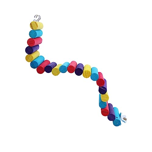 Toyvian Bunte Holzleiter für Kleintiere Natürliche Sichere Kletterbrücke für Hamster Meerschweinchen Papageien Stabiles Flexibles mit Zwei Befestigungshaken Toyvian Bunte Holzleiter für Kleintiere Natürliche Sichere Kletterbrücke für Hamster Meerschweinchen Papageien Stabiles Flexibles mit Zwei Befestigungshaken von Toyvian