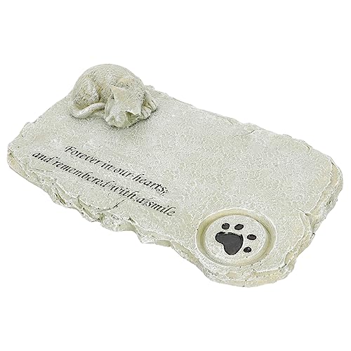 Toyvian Gedenkstein für Katzen Simulierter Steingedenkstein für Haustiere DIY Harzhandwerk Liebevolle Katzenfigur für Garten und Grab und Langlebig Perfektes Toyvian Gedenkstein für Katzen Simulierter Steingedenkstein für Haustiere DIY Harzhandwerk Liebevolle Katzenfigur für Garten und Grab und Langlebig Perfektes von Toyvian