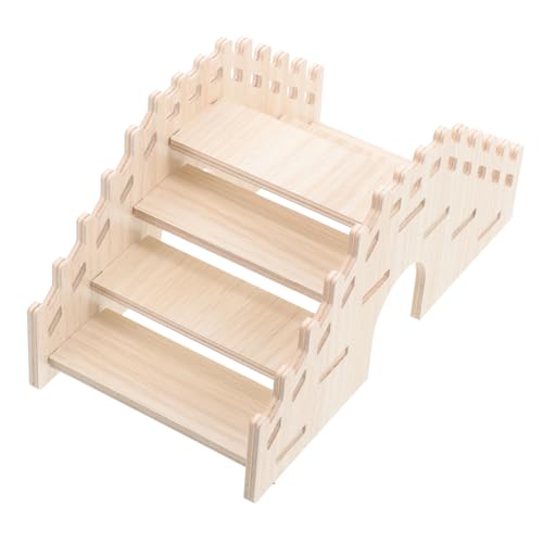 Toyvian Hamster Kletterleiter aus Natürlichem Holz Sichere und Treppe für Kleintiere für Hamster Chinchillas und Meerschweinchen Fördert und Training Toyvian Hamster Kletterleiter aus Natürlichem Holz Sichere und Treppe für Kleintiere für Hamster Chinchillas und Meerschweinchen Fördert und Training von Toyvian
