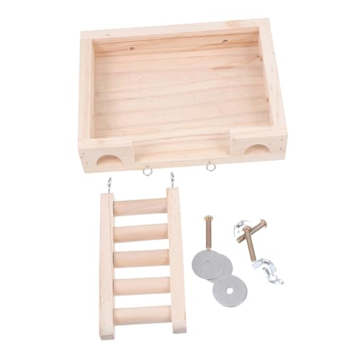 Toyvian Hamster Kletterplattform Aus Natürlichem Holz Mit Leiter Zweilagige Spielstation Für Kleine Haustiere Für Hamster Ratten Mäuse Und Andere Kleintiere Toyvian Hamster Kletterplattform Aus Natürlichem Holz Mit Leiter Zweilagige Spielstation Für Kleine Haustiere Für Hamster Ratten Mäuse Und Andere Kleintiere von Toyvian