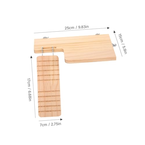 Toyvian Hamster Plattform aus Holz mit Leiter Kletterspielzeug für Hamster und Kleintiere Langlebig Glatt Splitter Käfigzubehör zur Beschäftigung und Stressabbau Toyvian Hamster Plattform aus Holz mit Leiter Kletterspielzeug für Hamster und Kleintiere Langlebig Glatt Splitter Käfigzubehör zur Beschäftigung und Stressabbau von Toyvian