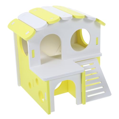Toyvian Hamster Versteck Holzhaus Doppelstöckig mit Leiter Kleintier Haus für Meerschweinchen Ratten Kaninchen Sicheres Rückzugsort Für Kleintiere Toyvian Hamster Versteck Holzhaus Doppelstöckig mit Leiter Kleintier Haus für Meerschweinchen Ratten Kaninchen Sicheres Rückzugsort Für Kleintiere von Toyvian