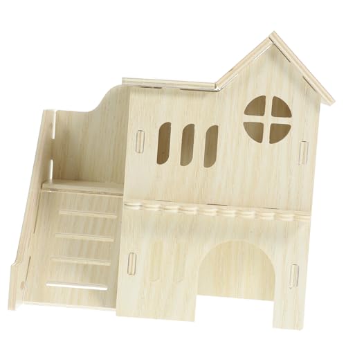 Toyvian Hamster Versteckhaus aus Holz Mehrkammeriges Kleintierhaus mit Rampe Natürlicher Rückzugsort für Hamster Meerschweinchen Eichhörnchen und Kleine Nager und Sicher für Schlaf und Toyvian Hamster Versteckhaus aus Holz Mehrkammeriges Kleintierhaus mit Rampe Natürlicher Rückzugsort für Hamster Meerschweinchen Eichhörnchen und Kleine Nager und Sicher für Schlaf und von Toyvian