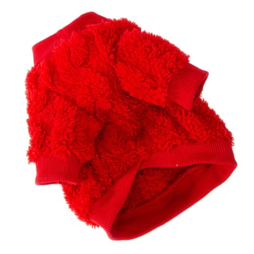 Toyvian Haustier warme Kleidung Outfit Hunde Welpe Vor für Party Größe Winter-Haustier- Hund wärme Kleidung Plüsch -Haustierkleidung Hund wintermantel Fussel rot Toyvian Haustier warme Kleidung Outfit Hunde Welpe Vor für Party Größe Winter-Haustier- Hund wärme Kleidung Plüsch -Haustierkleidung Hund wintermantel Fussel rot von Toyvian