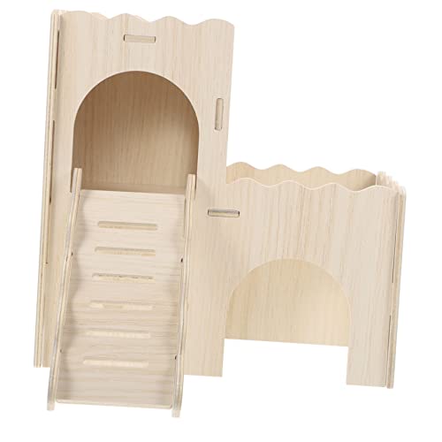 Toyvian Holz Hamsterhaus mit Leiter Wellenförmiges Kleintier Versteck Meerschweinchen Zubehör Langlebiges und Spielhaus Multifunktionales Kleintierhaus für Ratten und Mäuse Toyvian Holz Hamsterhaus mit Leiter Wellenförmiges Kleintier Versteck Meerschweinchen Zubehör Langlebiges und Spielhaus Multifunktionales Kleintierhaus für Ratten und Mäuse von Toyvian