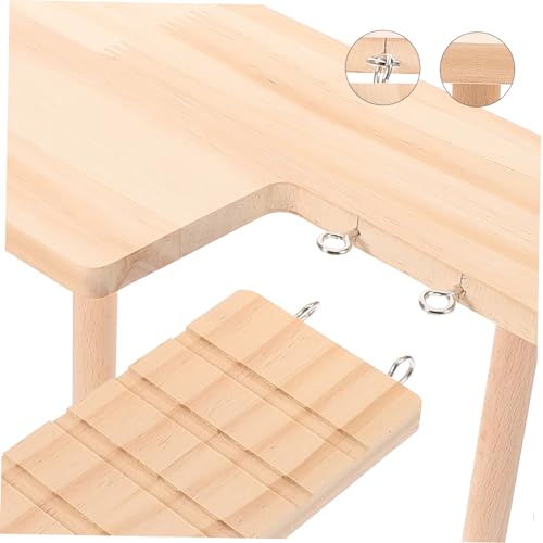 Toyvian Holz Kletterplattform für Hamster und Ratten Sichere Holzleiter als Spiel und Ruheplattform für Kleine Nagerkäfige Fördert Aktivität und Artgerechtes Verhalten Toyvian Holz Kletterplattform für Hamster und Ratten Sichere Holzleiter als Spiel und Ruheplattform für Kleine Nagerkäfige Fördert Aktivität und Artgerechtes Verhalten von Toyvian