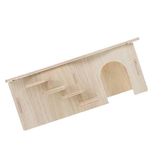 Toyvian Holzhaus für Hamster und Meerschweinchen Großes Zweistöckiges Kleintierversteck mit Rampe Natürliches Nagerhaus für Schlaf und Spiel Sicherer Rückzugsort für Kleine Haustiere Toyvian Holzhaus für Hamster und Meerschweinchen Großes Zweistöckiges Kleintierversteck mit Rampe Natürliches Nagerhaus für Schlaf und Spiel Sicherer Rückzugsort für Kleine Haustiere von Toyvian