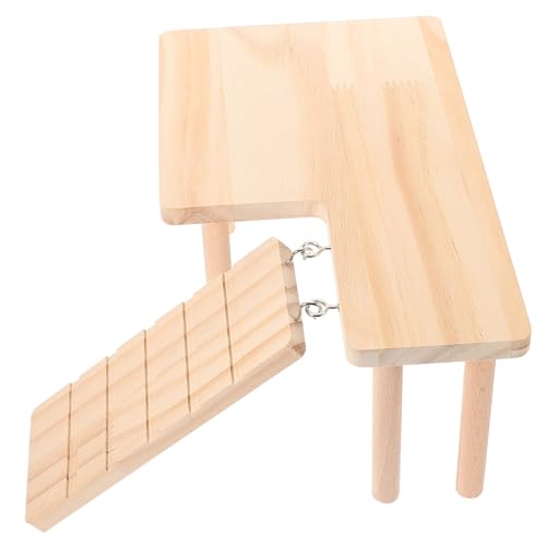 Toyvian Holzleiter Plattform für Hamster und Meerschweinchen Langlebiges Beißfestes Holzspielzeug mit Rutschfester Kletterplattform für Kleine Nagetiere Ausruhen Toyvian Holzleiter Plattform für Hamster und Meerschweinchen Langlebiges Beißfestes Holzspielzeug mit Rutschfester Kletterplattform für Kleine Nagetiere Ausruhen von Toyvian