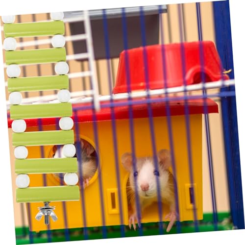 Toyvian Holzleiter für Kleine Haustiere Robustes Kletterspielzeug für Hamster Rennmäuse und Chinchillas Sichere Holzleiter mit Glatter Oberfläche Vielseitig als Hängebrücke und Toyvian Holzleiter für Kleine Haustiere Robustes Kletterspielzeug für Hamster Rennmäuse und Chinchillas Sichere Holzleiter mit Glatter Oberfläche Vielseitig als Hängebrücke und von Toyvian