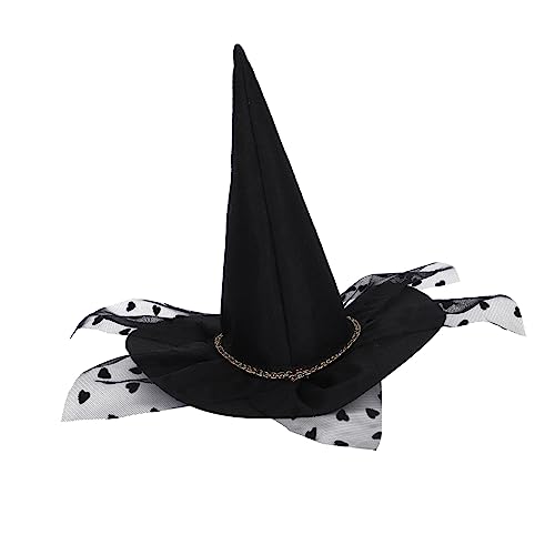 Toyvian 4 Sätze Kleidung Für Haustiere Katze-Hunde-kostüm Kostüme Katze Cosplay Katzenhüte Welpen-Outfits Lustiges Streichkostüm Schwarze Anzüge Hexenkostüm Hut Mantel Halloween Vlies von Toyvian