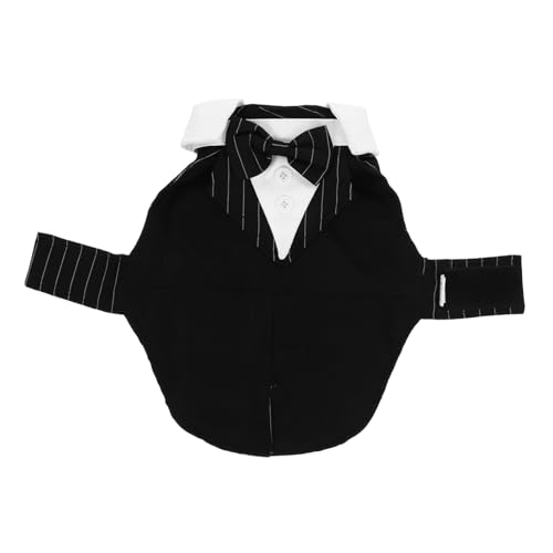 Toyvian Hundekleid formeller Smoking für Welpen Formales Smoking-Outfit für Hunde Mein Hund UPS hochzeitskleid Anti-Verschleiß-Anzug für Haustiere tragbarer Hunde-Smoking Polyester Schwarz Toyvian Hundekleid formeller Smoking für Welpen Formales Smoking-Outfit für Hunde Mein Hund UPS hochzeitskleid Anti-Verschleiß-Anzug für Haustiere tragbarer Hunde-Smoking Polyester Schwarz von Toyvian