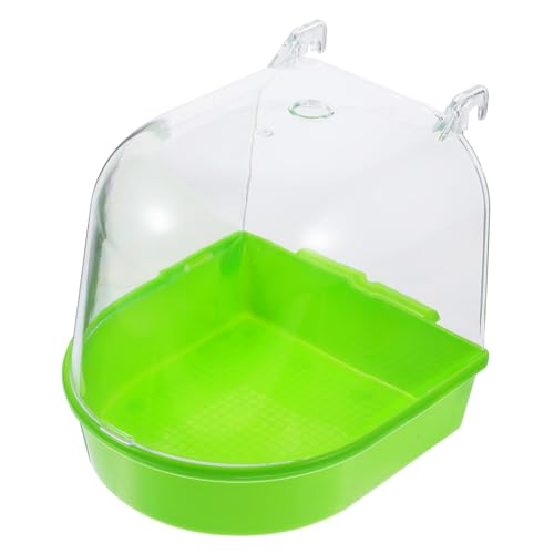 Toyvian Käfig Vogelbadewanne für Kleine Abgedeckt Umweltfreundliches Plastik für Kanarienvögel und Wellensittiche Grün mit Variierenden Lochmuster Toyvian Käfig Vogelbadewanne für Kleine Abgedeckt Umweltfreundliches Plastik für Kanarienvögel und Wellensittiche Grün mit Variierenden Lochmuster von Toyvian