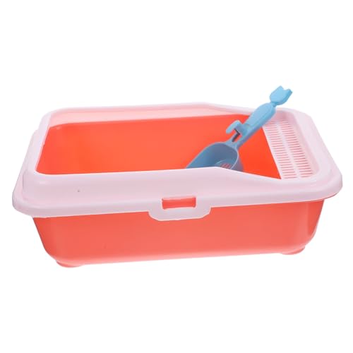 Toyvian Kasten Katzentoilette katzenstreu dustbin Katzenklo katzensand abfalltonne mit Deckel rostfrei Scoop Katzentlattenkätzchen Haustier Wurf Kätzchen Litterbox Müllschaufel Sport Rosa Toyvian Kasten Katzentoilette katzenstreu dustbin Katzenklo katzensand abfalltonne mit Deckel rostfrei Scoop Katzentlattenkätzchen Haustier Wurf Kätzchen Litterbox Müllschaufel Sport Rosa von Toyvian