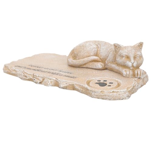 Toyvian Katzenschmuck Verlust von Katzen Sympathie Smoking Dekorationen Befleckt Ornament Weiß Grabsteine für Katzen im Freien Wasserdichter Grabstein für Haustiere Harz Toyvian Katzenschmuck Verlust von Katzen Sympathie Smoking Dekorationen Befleckt Ornament Weiß Grabsteine für Katzen im Freien Wasserdichter Grabstein für Haustiere Harz von Toyvian