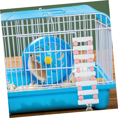 Toyvian Kleintier Holzleiter für Hamster und Meerschweinchen Stabile Kletterbrücke mit Bunten Perlen Natürliches Langlebiges Material Sicheres Zubehör für Käfigspaß Toyvian Kleintier Holzleiter für Hamster und Meerschweinchen Stabile Kletterbrücke mit Bunten Perlen Natürliches Langlebiges Material Sicheres Zubehör für Käfigspaß von Toyvian
