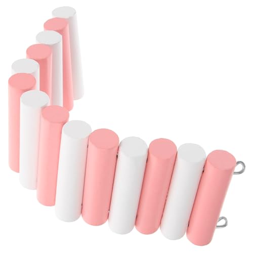 Toyvian Mehrfunktionale Holzleiter für Hamster und Chinchillas Stabiles Kletterspielzeug in Modischem Rosa Weiß Breit für Training und Bewegung Kleiner Haustiere Toyvian Mehrfunktionale Holzleiter für Hamster und Chinchillas Stabiles Kletterspielzeug in Modischem Rosa Weiß Breit für Training und Bewegung Kleiner Haustiere von Toyvian