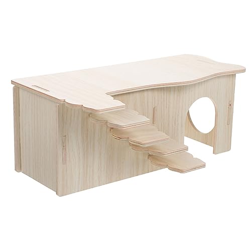 Toyvian Mehrkammeriges Hamsterhaus aus Holz mit Rampe Großes Kleintierversteck für Meerschweinchen und Hamster Robustes Spiel und Schlafhaus Natürliches Holzspielzeug für Stressfreie Toyvian Mehrkammeriges Hamsterhaus aus Holz mit Rampe Großes Kleintierversteck für Meerschweinchen und Hamster Robustes Spiel und Schlafhaus Natürliches Holzspielzeug für Stressfreie von Toyvian