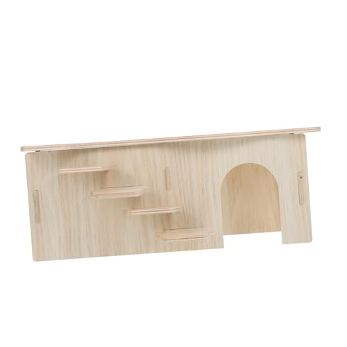 Toyvian Multifunktionales Hamsterhaus aus Holz mit Leiter Kleines Versteckspielzeug für Kleine Haustiere Zweistöckiges Labyrinth für Zwerghamster und Meerschweinchen als Rückzugsort und Toyvian Multifunktionales Hamsterhaus aus Holz mit Leiter Kleines Versteckspielzeug für Kleine Haustiere Zweistöckiges Labyrinth für Zwerghamster und Meerschweinchen als Rückzugsort und von Toyvian