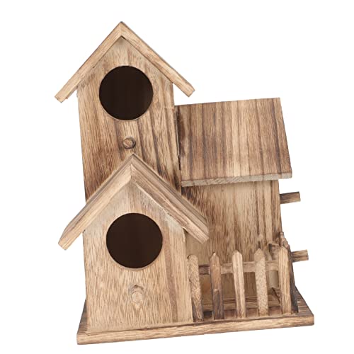 Toyvian Vogelzubehör Nisthütte Vogelhaus Sittich Zuchthaus Aus Holz Für Kleinvögel von Toyvian