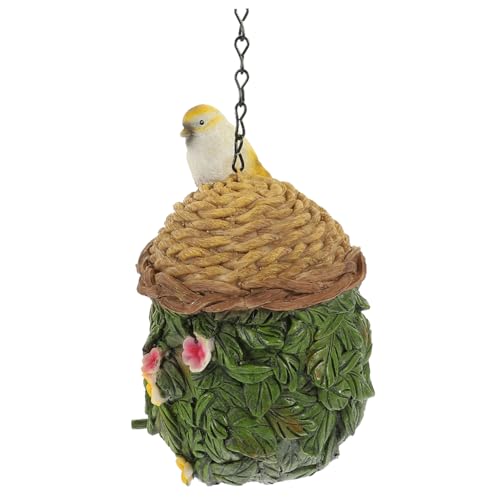 Toyvian Vogelhaus Für Papageien Winterfestes Hängendes Vogelbrutnest Aus Resin Für Garten Und Balkon Ideale Garten Dekoration Für Vögel Und Nager Outdoor Tierbedarf von Toyvian