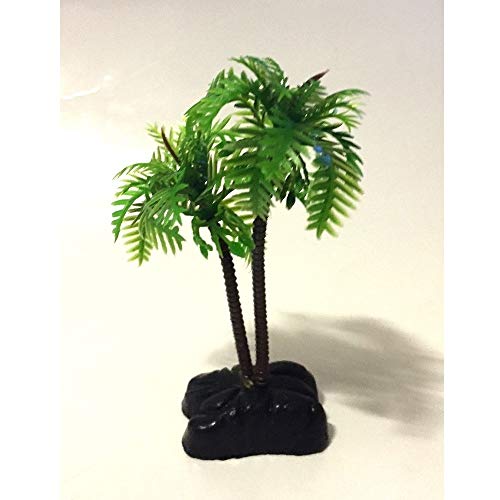 TrAdE shop www.tradeshopitalia.con - PIANTA 9,6 cm künstliche Dekoration für Aquarium kleine Palme grün von TrAdE shop www.tradeshopitalia.con