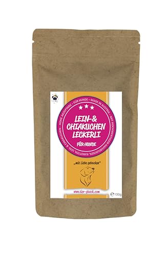 Trade Teamwork® Lein- & Chiakuchen Leckerli mit Karotten - Für Hunde 100g Snack, Happen/Hergestellt in Österreich von Trade Teamwork