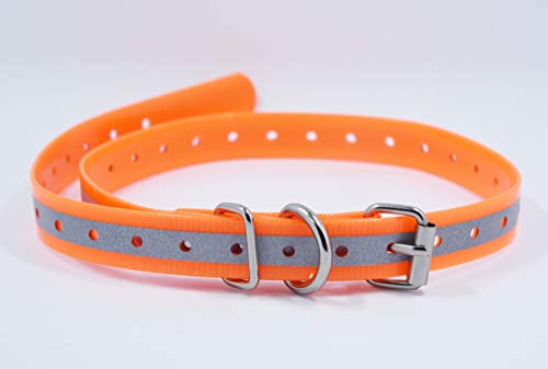 TrainPro Ersatz-Halsband mit doppelter Schnalle für Garmin Delta Dogtra SportDOG Petsafe Petrainer Pädagogin Sport Hundetrainer und unsichtbare Zäune von TrainPro