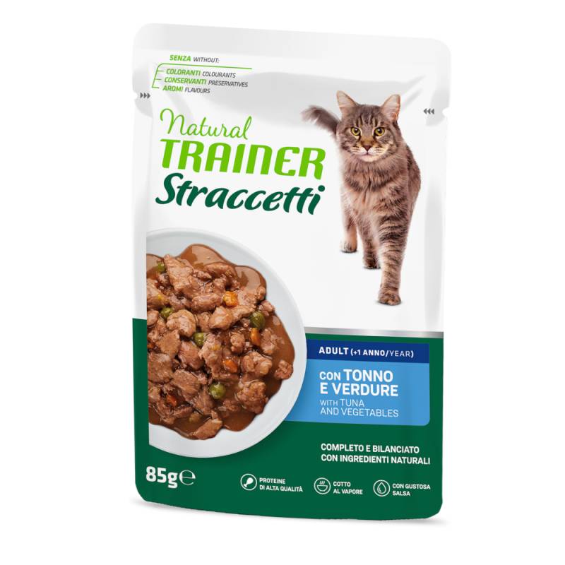 4 x 85 g / 6 x 85 g gratis! 12 x 85 g / 22 x 85 g Natural Trainer Streifen in Soße - 22 x 85 g Thunfisch von Trainer Natural Cat