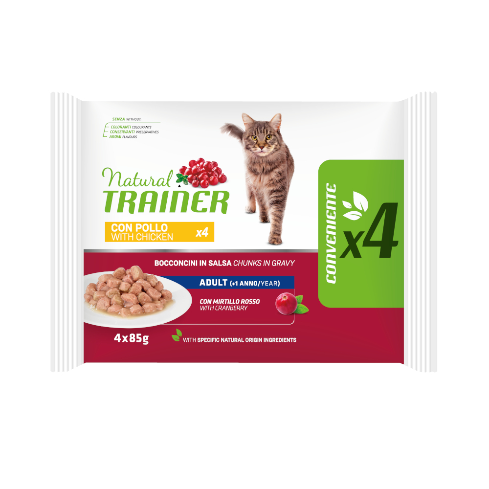 Natural Trainer Adult  - 4 x 85 g Huhn von Trainer Natural Cat