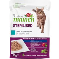 Natural Trainer Adult Sterilised  - 12 x 85 g Kabeljau von Trainer Natural Cat