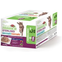 Natural Trainer Adult Sterilised  - 48 x 85 g Mix (Truthahn und Kabeljau) von Trainer Natural Cat