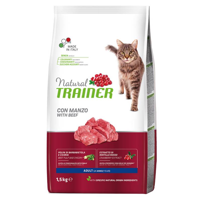 Natural Trainer Cat Adult mit Rindfleisch - 2 x 9 kg von Trainer Natural Cat