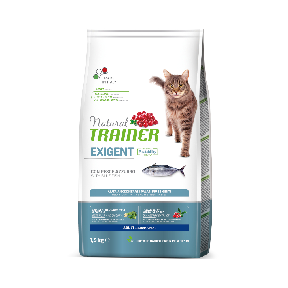 Natural Trainer Exigent Adult mit Blaufisch - Sparpaket: 2 x 1,5 kg von Trainer Natural Cat